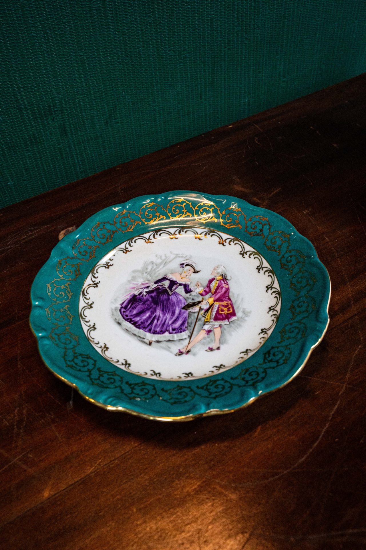 Damgalı Vintage German Bavaria Fontainebleau Porselen Set