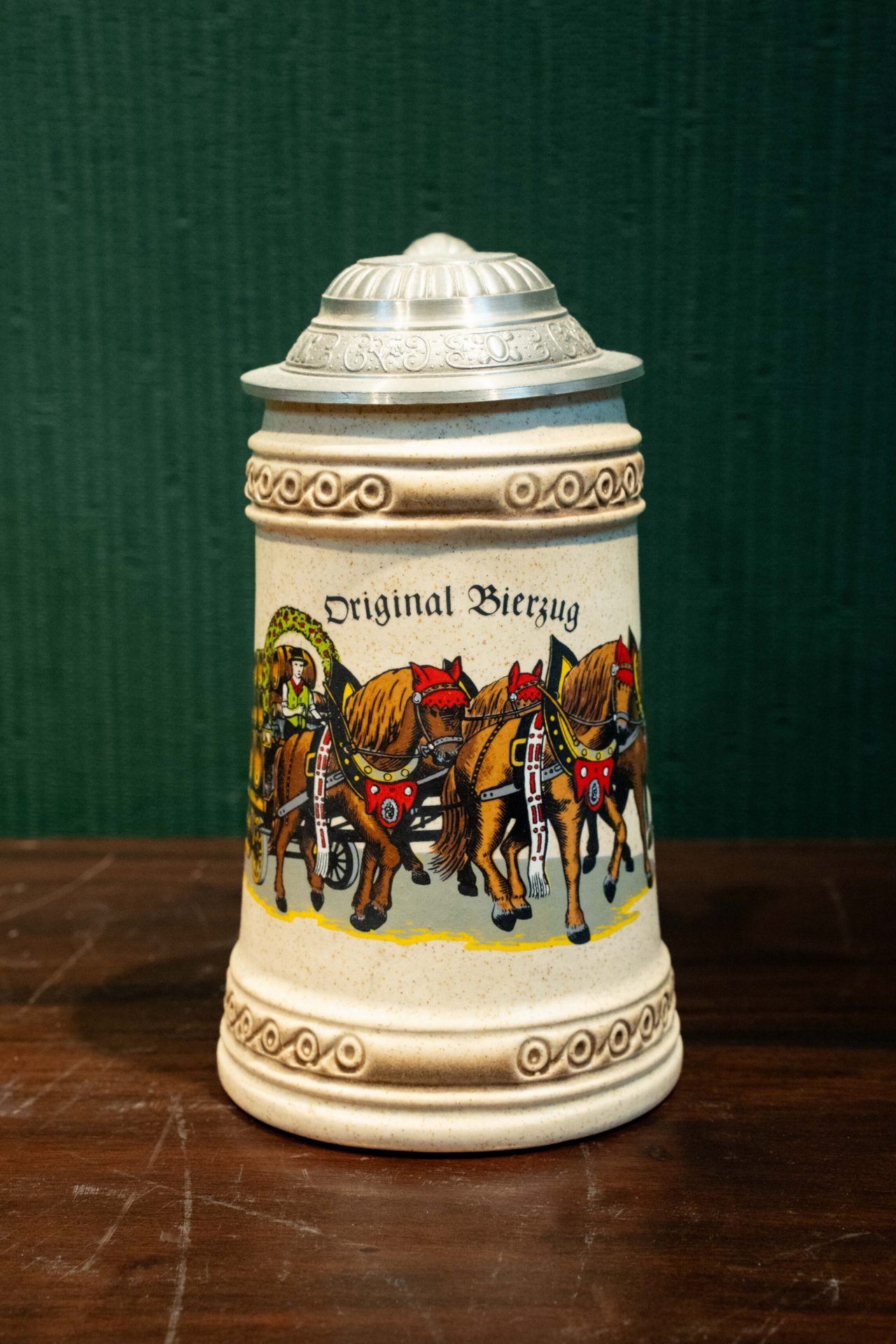 Vintage Alman Seramik Bira Bardağı (Stein)