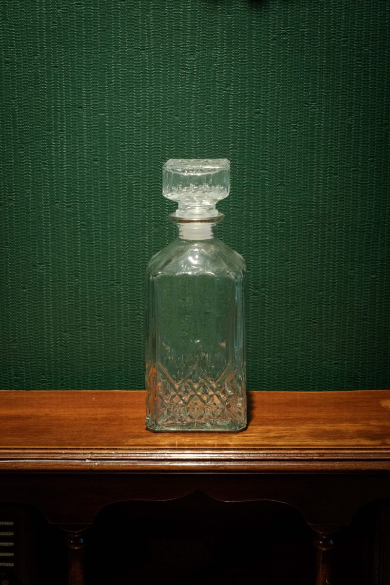 Vintage Kristal Viski Karafı