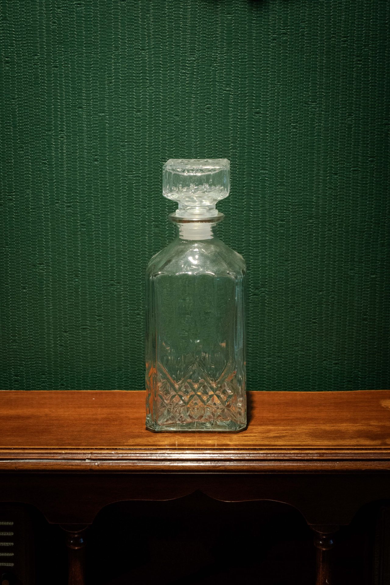 Vintage Kristal Viski Karafı