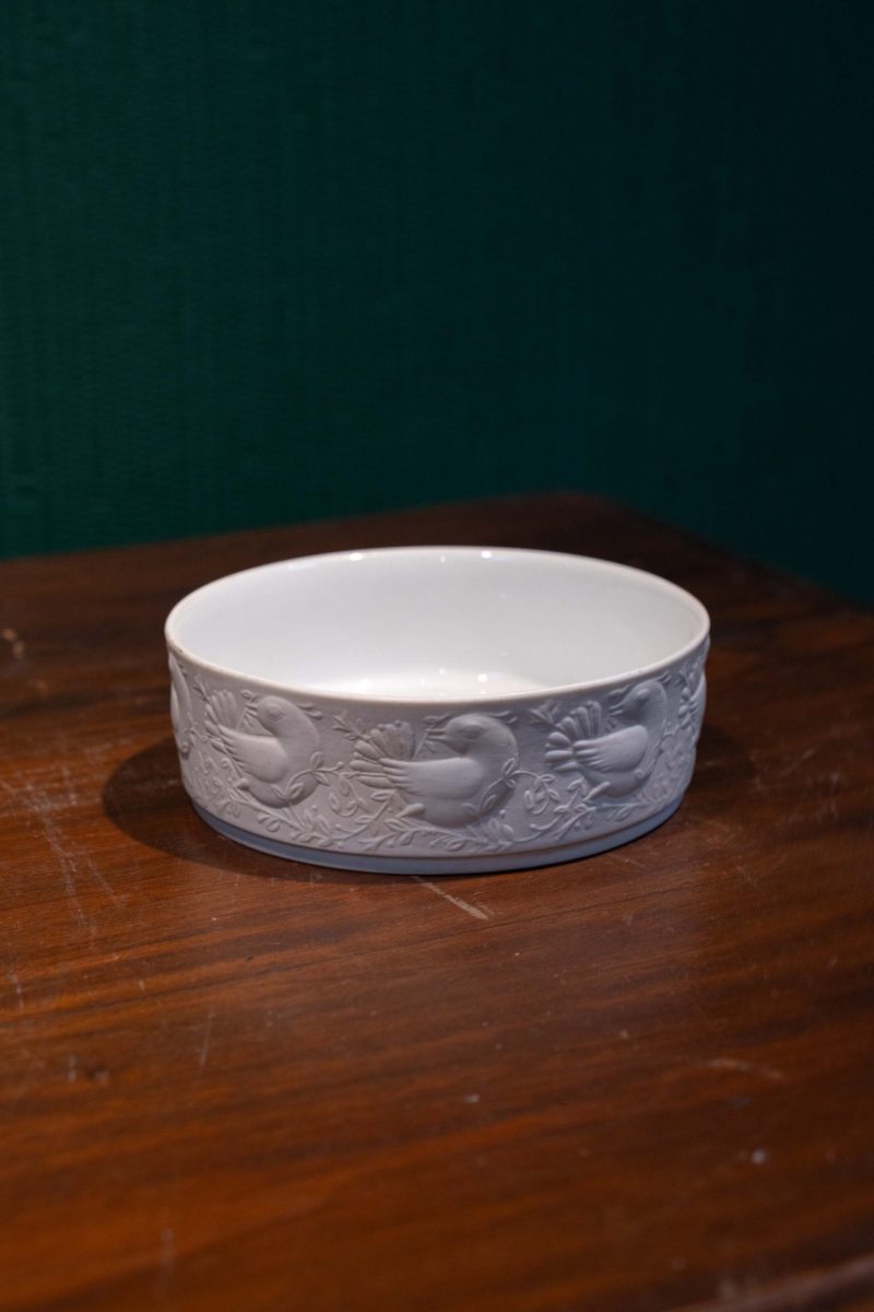 Rosenthal Damgalı Kuş Motifli Porselen Kase/Sunumluk