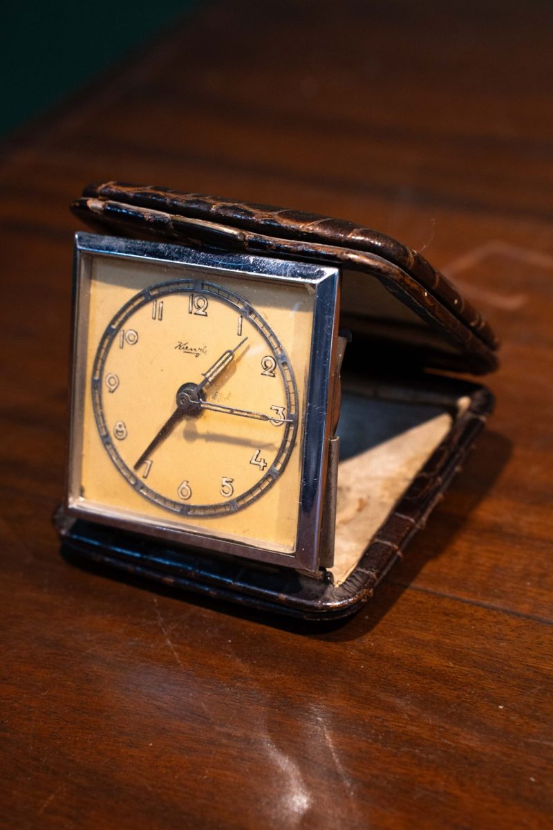 Antika Art Deco Kienzle Deri Kılıflı Katlanabilir Saat