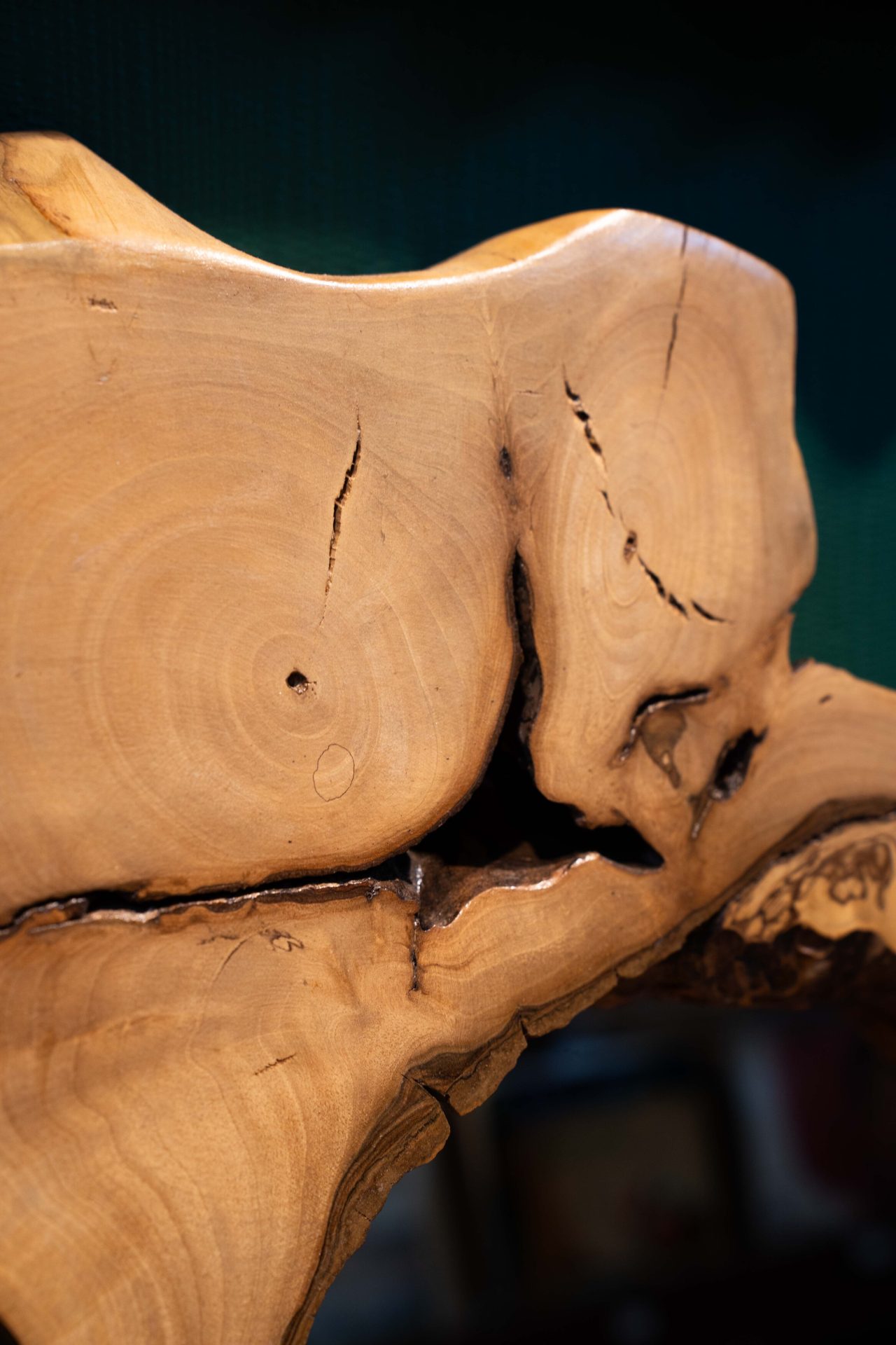 Doğal Masif Ahşap Kök Tasarım Duvar/Masa Aynası