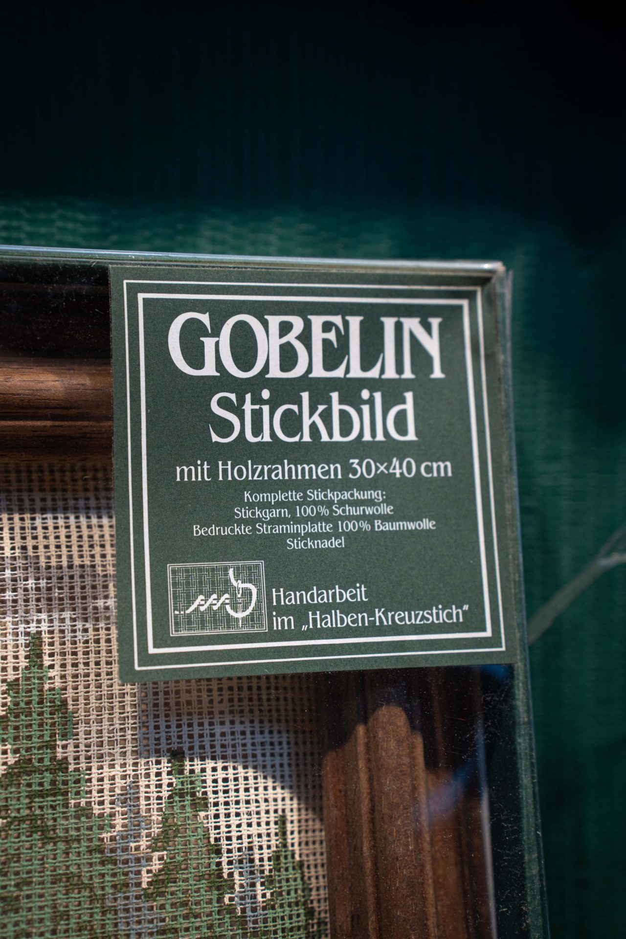 Orijinal Ambalajında Vintage Alman Goblen İşleme Tablo